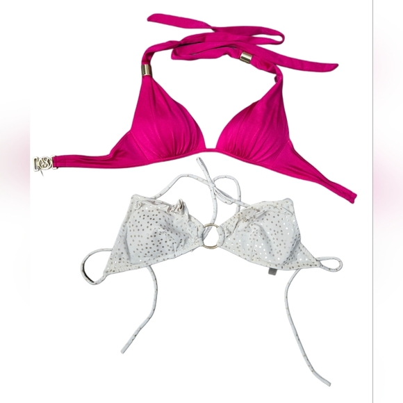 2 Victoria's Secret Bikini Tops Size XS Vacation Beach Sexy Feminine Summer - Picture 1 of 6